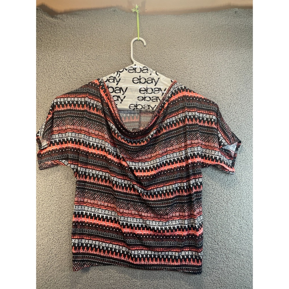 C'est La Vie Womens Cowl Neck‎ Stretch Pullover Size 2X